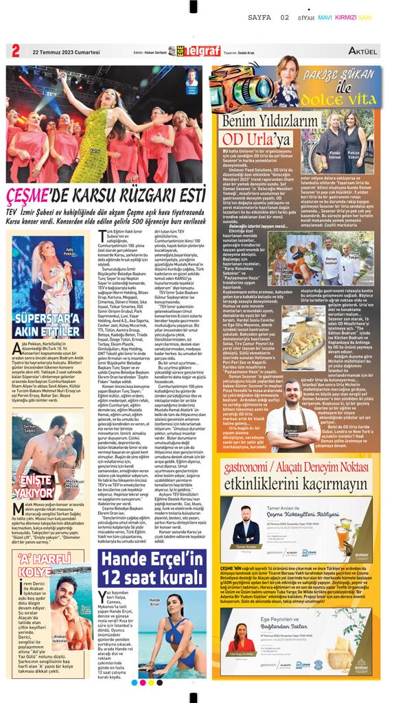 Read more about the article Benim yıldızlarım Od Urla’ya